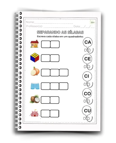 Separando as Sílabas - Exemplo 2